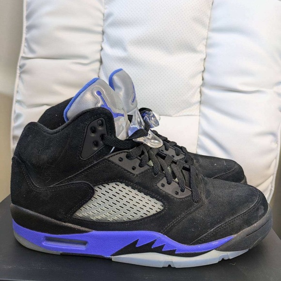 Jordan Other - Air Jordan 5 Retro Black and Blue Sneakers